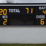 Electronic cricket scoreboard